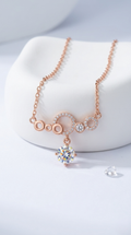 Aurelle Orbit Drop Necklace | 925 Sterling Silver