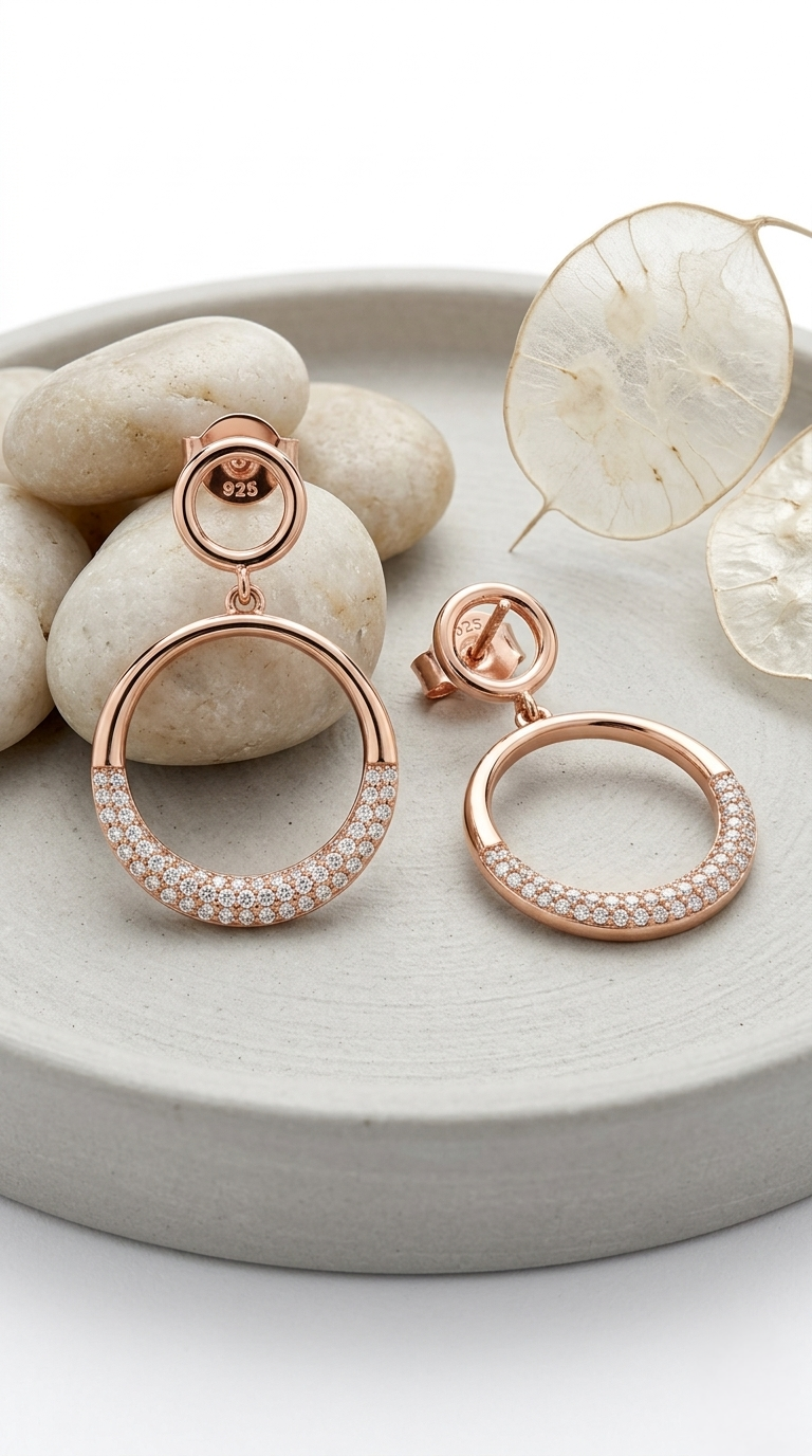 Noelle Halo Drops | 925 Sterling Silver