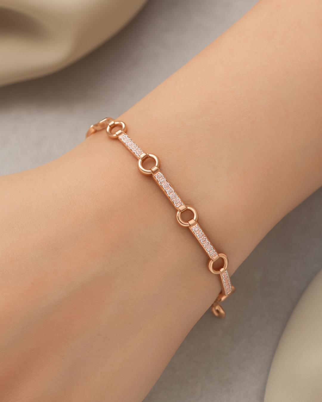 Modern Orbit Bracelet Sterling Silver