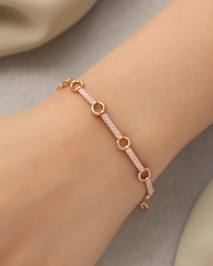 Modern Orbit Bracelet Sterling Silver