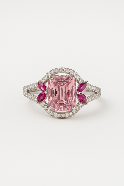 Fuchsia Bloom Ring Sterling Silver
