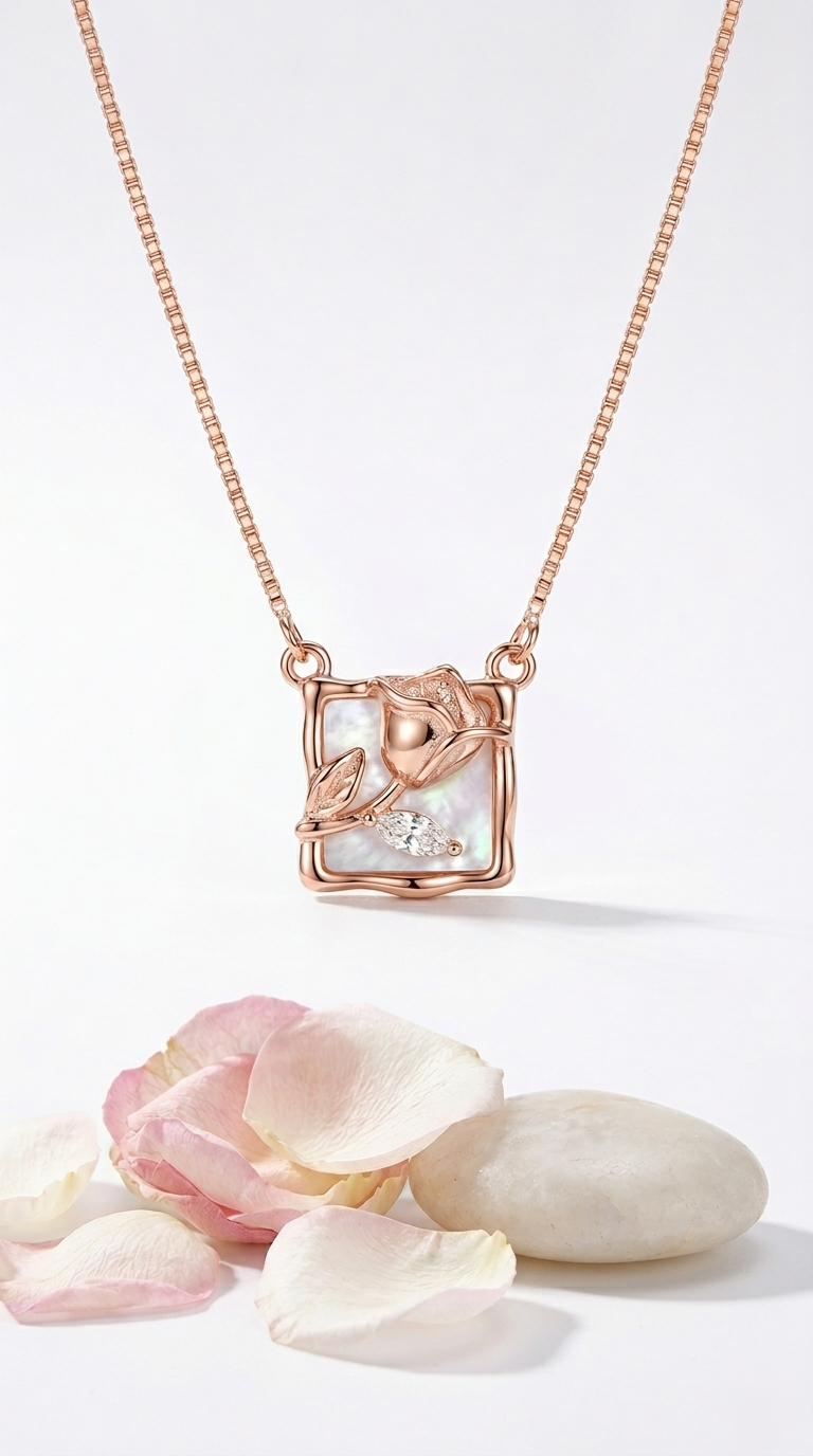 Seraphine Rose Pendant | 925 Sterling Silver