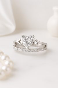 Eternal Heart Duet Ring | 925 Sterling Silver