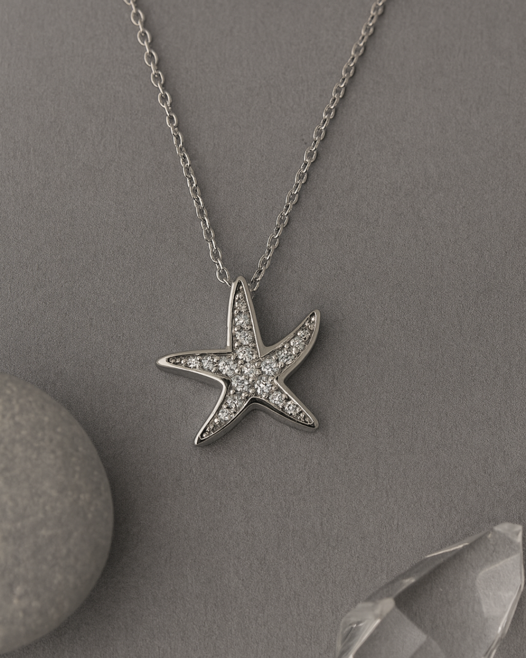 Astra Star Necklace Sterling Silver