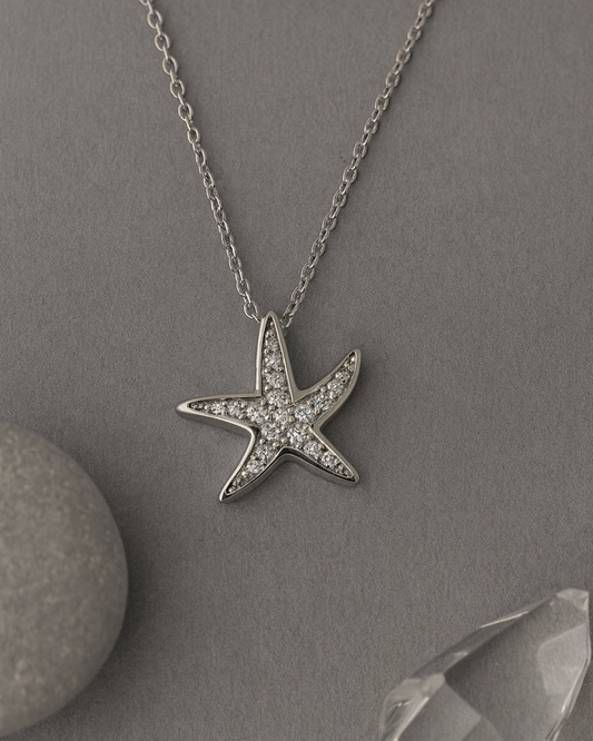 Astra Star Necklace Sterling Silver