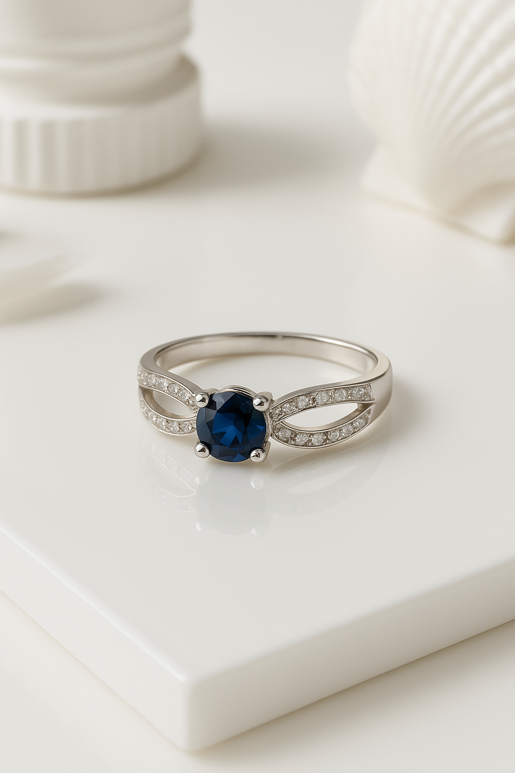 Midnight Embrace Ring - Sterling Silver