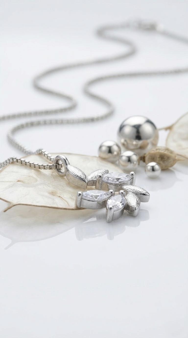 Elaris Leaf Pendant | 925 Sterling Silver