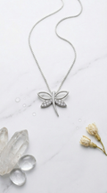 Elowen Dragonfly Pendant | 925 Sterling Silver
