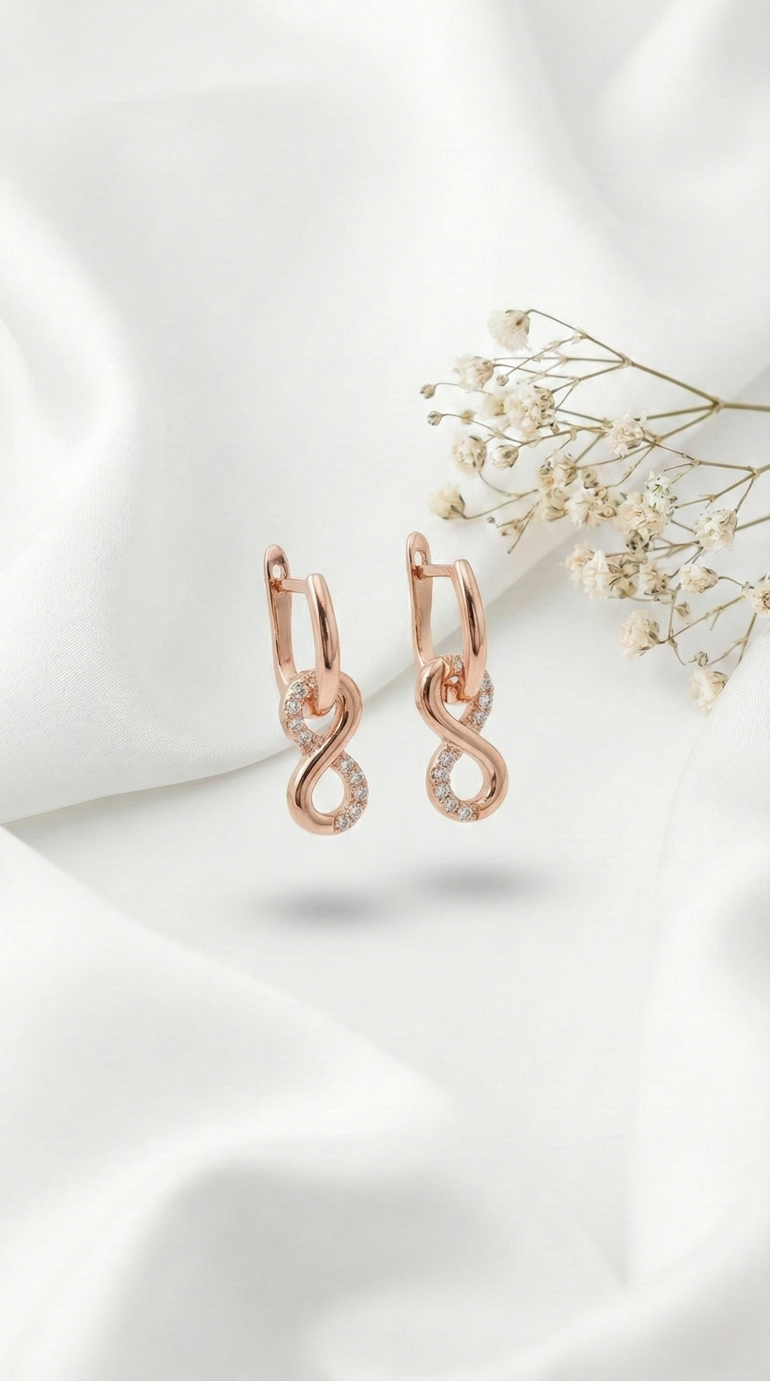 Élan Infinity Drop Earrings | 925 Sterling Silver