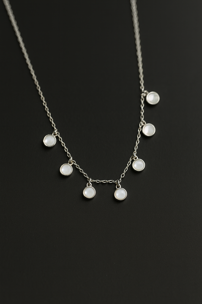 Luna Charm Sterling Silver Necklace