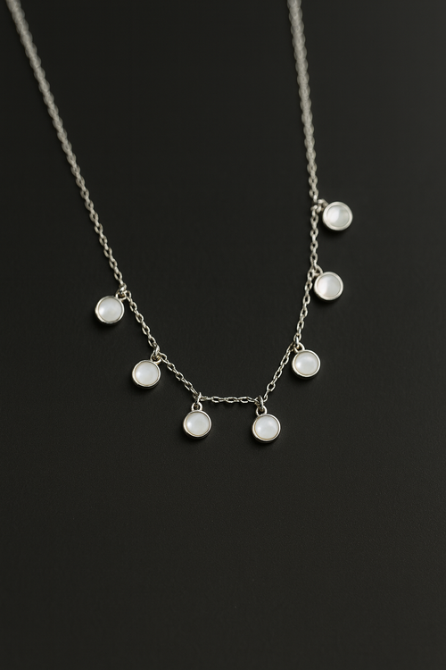 Luna Charm Sterling Silver Necklace