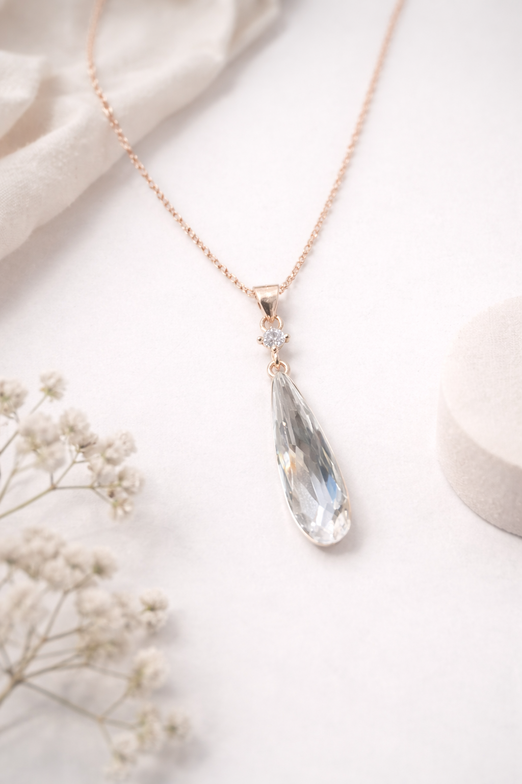 Elara Crystal Drop Set | 925 Sterling Silver