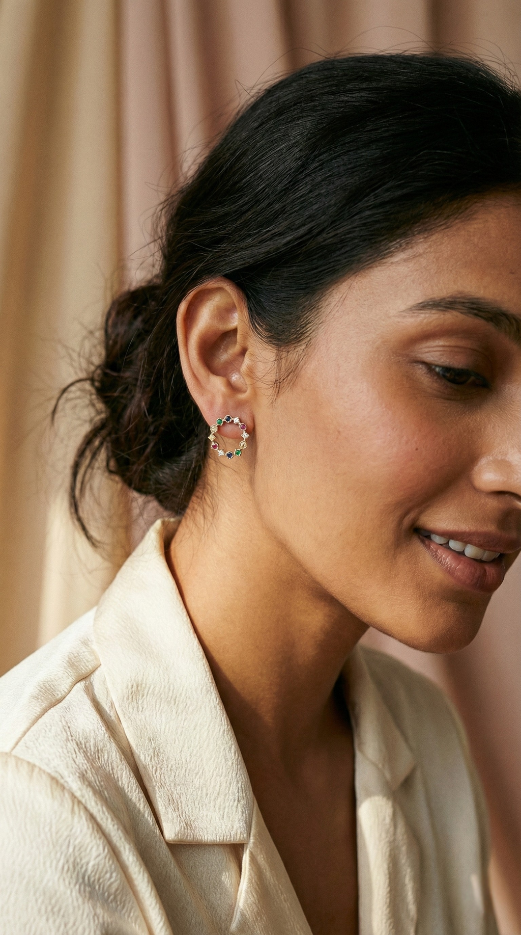 Liora Halo Studs | 925 Sterling Silver