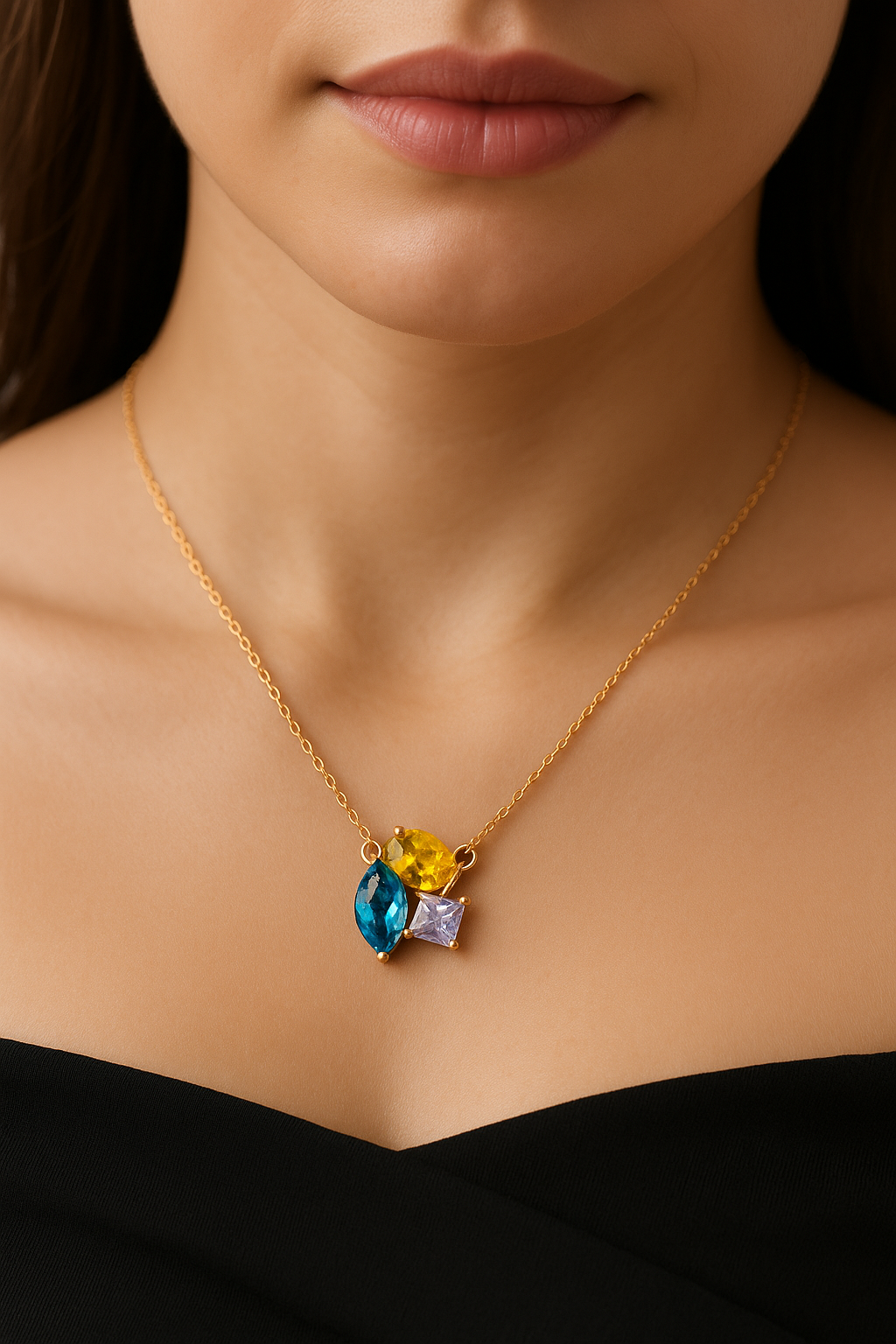 Celestine Tri-Tone Radiance Set | 925 Sterling Silver