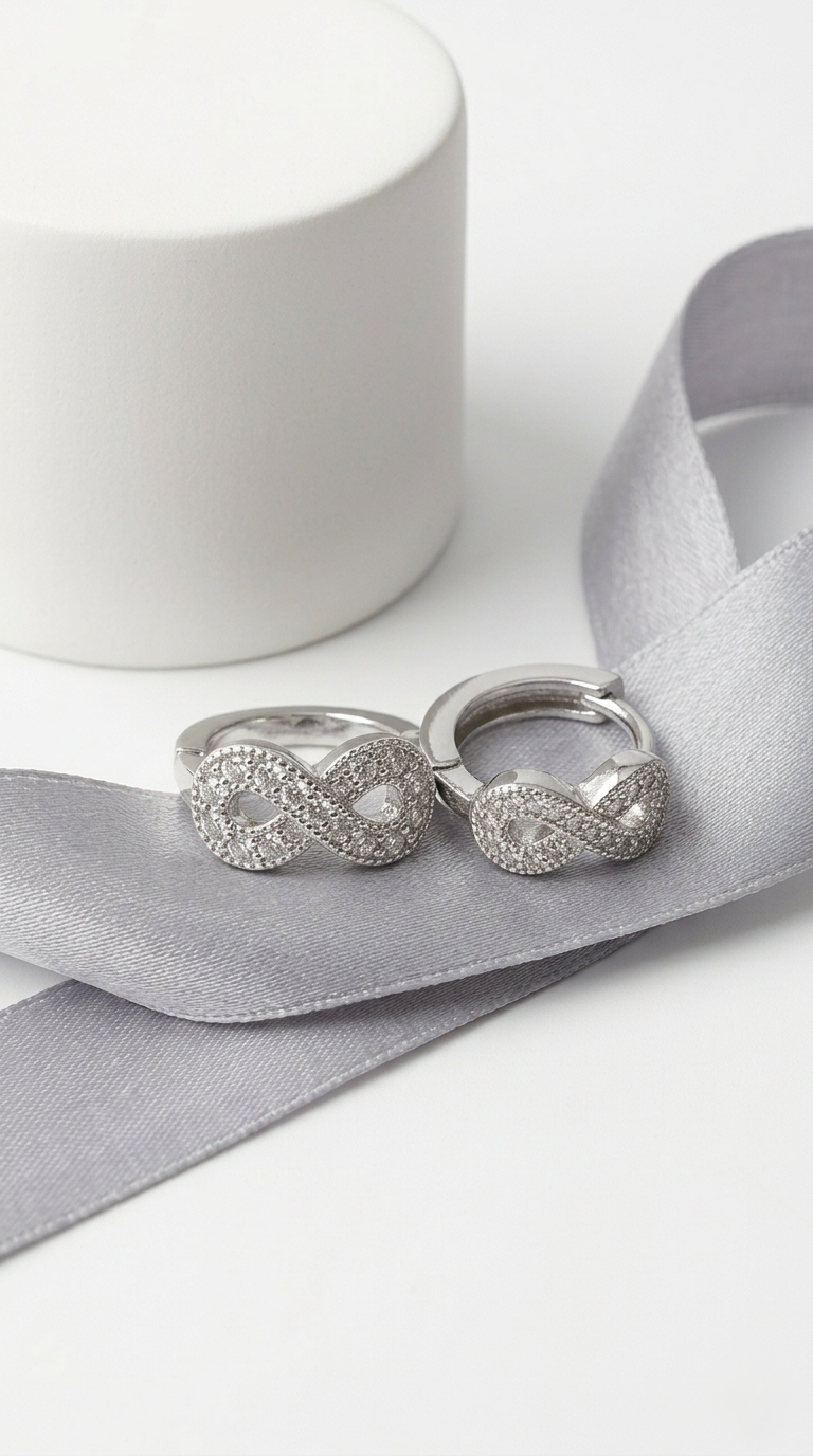 Éternelle Spark Huggie Hoops | 925 Sterling Silver