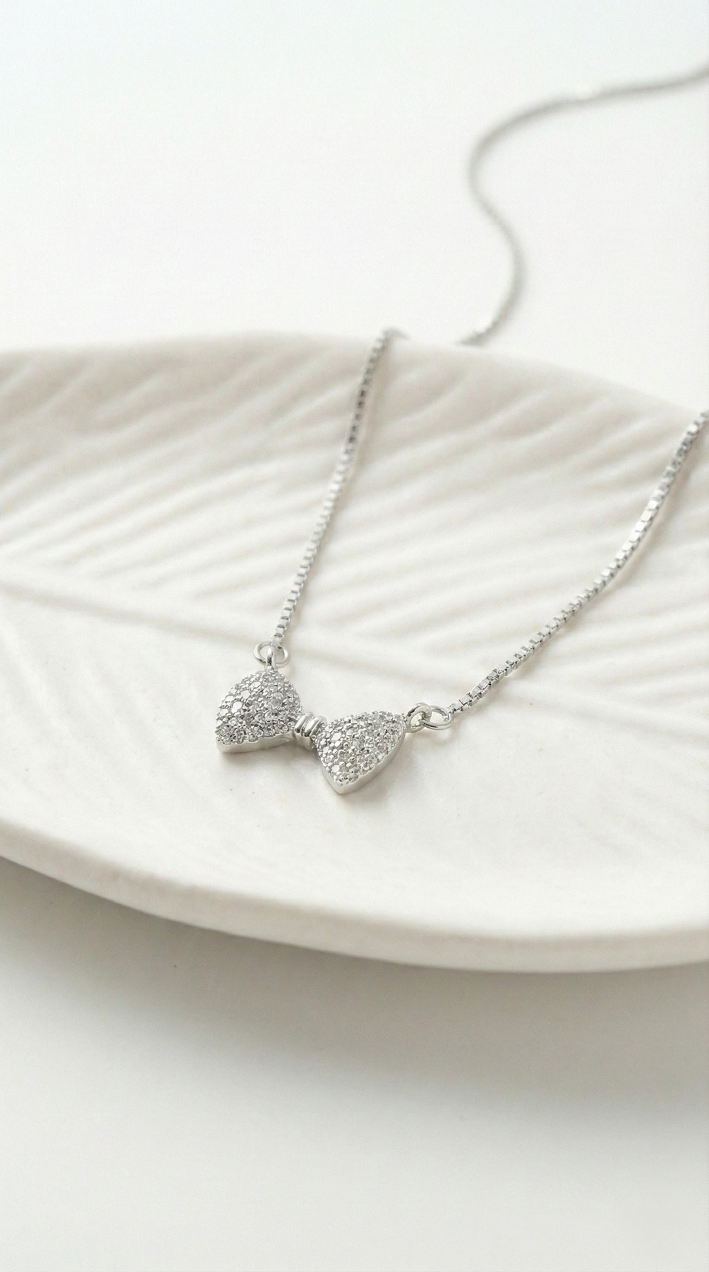Lumi Bow Necklace | 925 Sterling Silver
