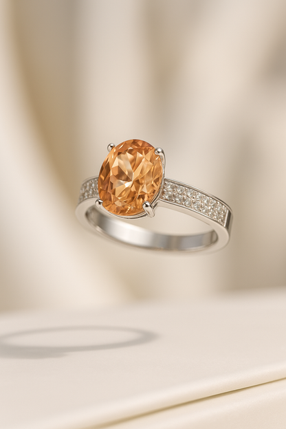 Solara Radiance Ring Sterling Silver