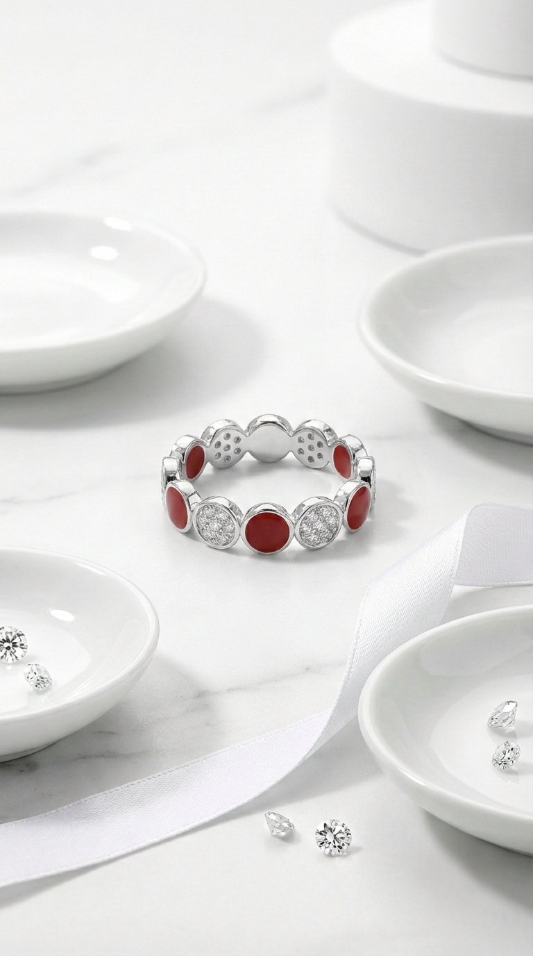 Ardent Halo Band Ring | 925 Sterling Silver