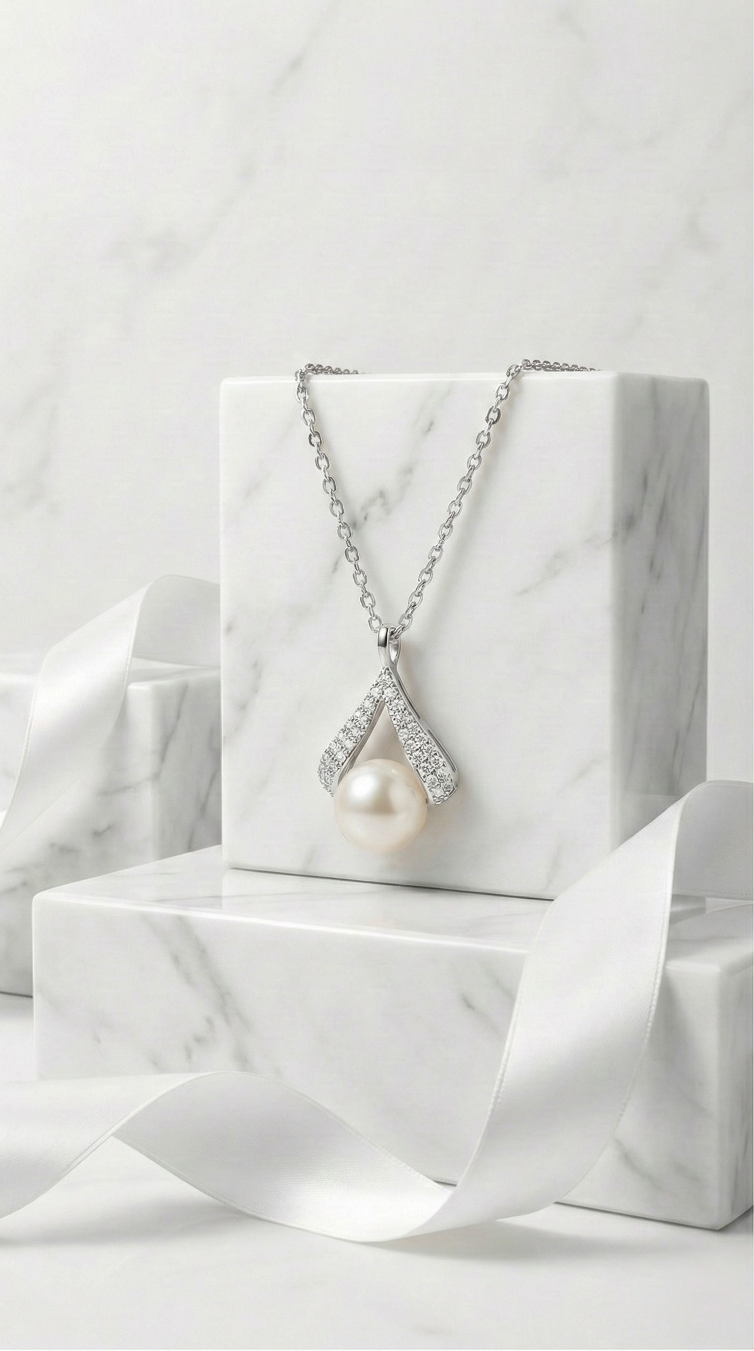 Celeste Pearl Necklace | 925 Sterling Silver