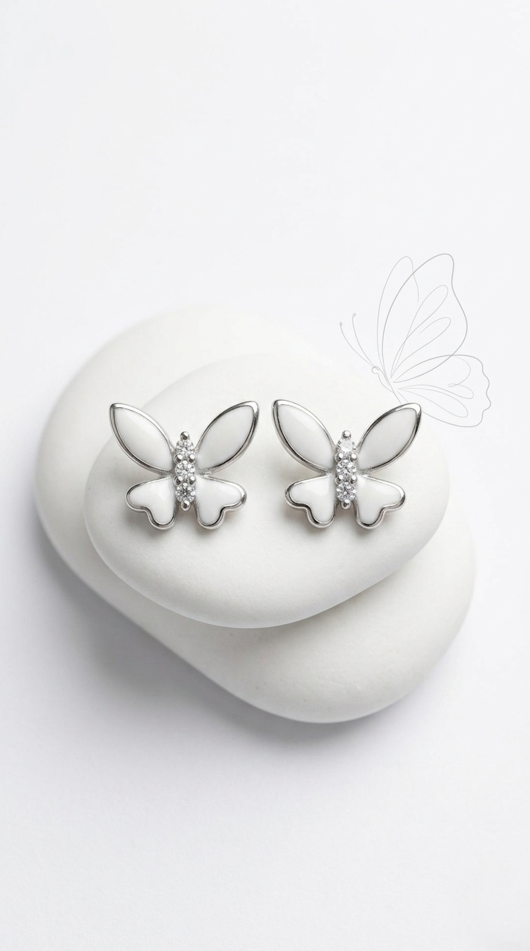 Virelle Flutter Studs | 925 Sterling Silver