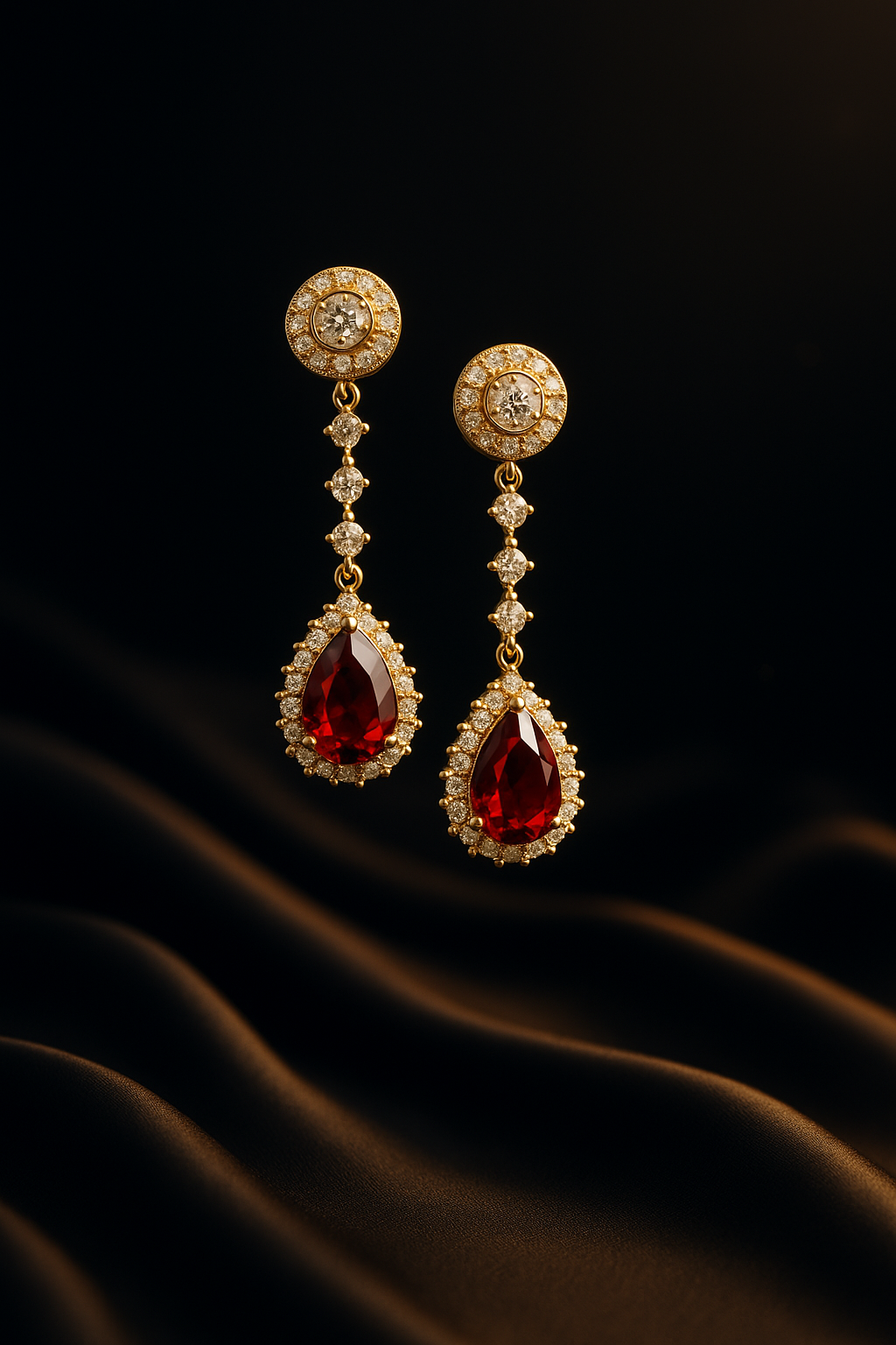 The Scarlet Statement Earrings - Sterling Silver