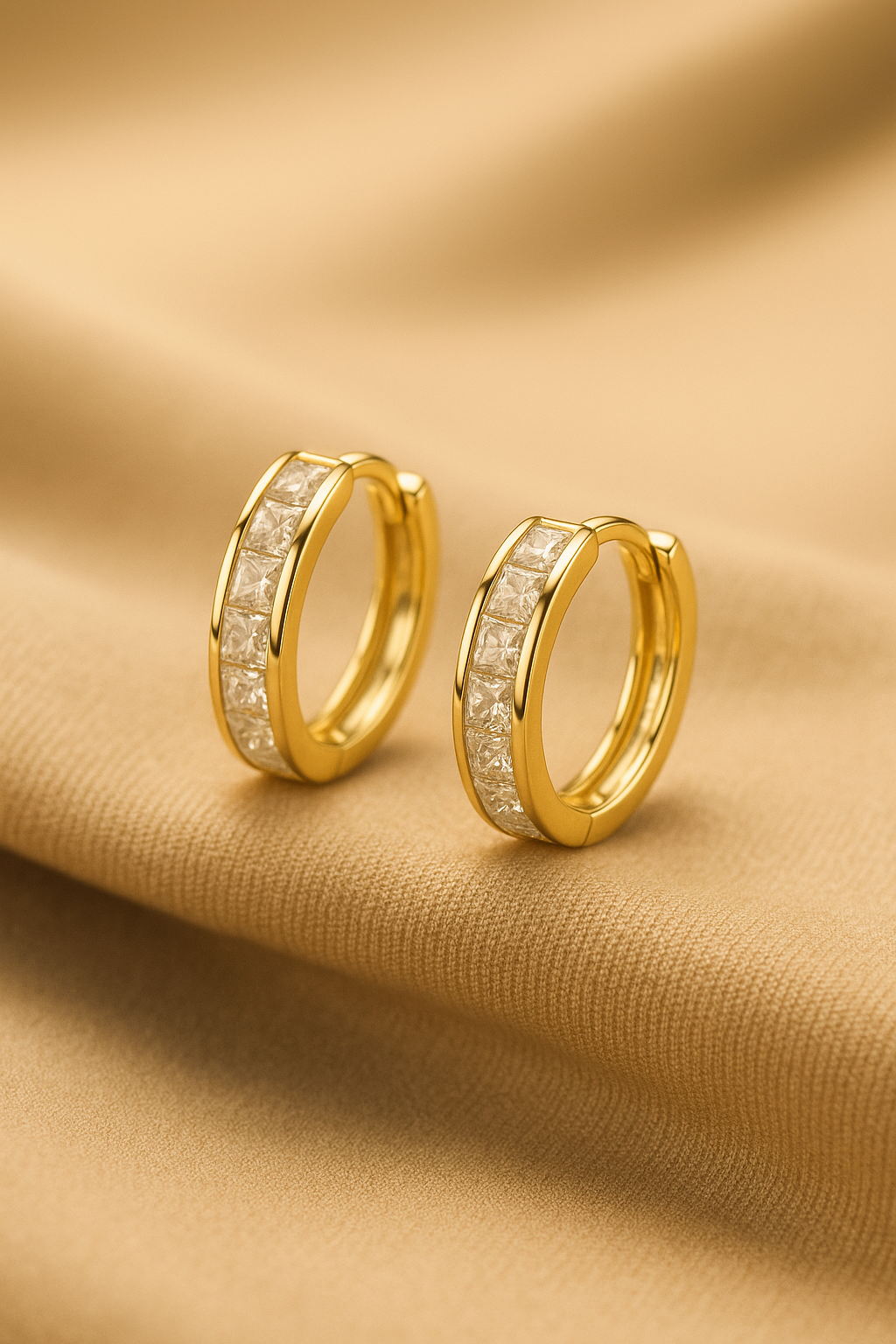 Celeste Glow Hoops - Demi Fine Sterling Silver