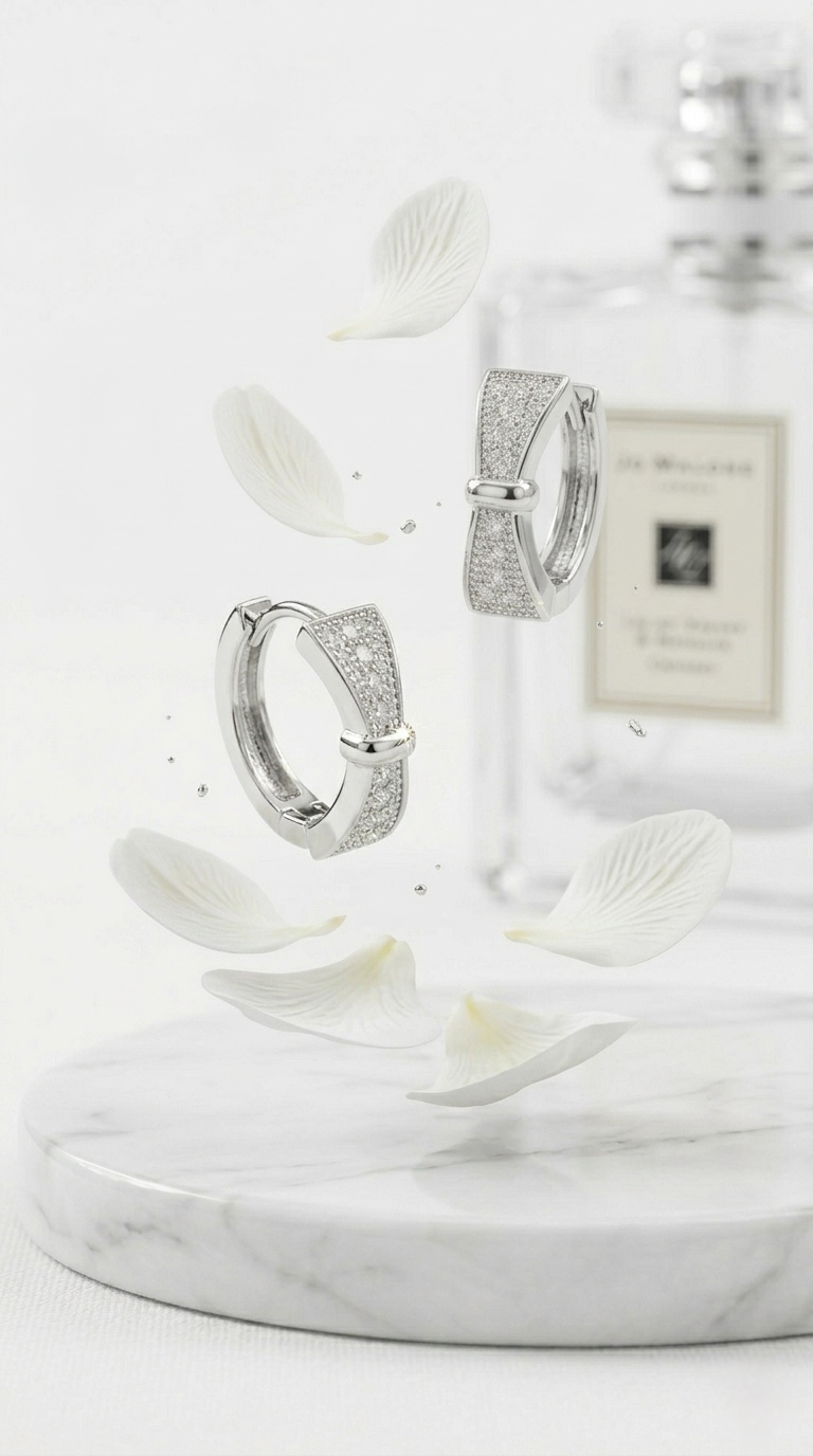 Lumi Knot Huggie Hoops | 925 Sterling Silver