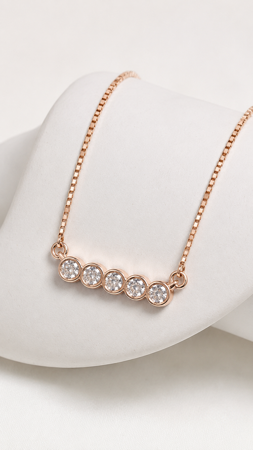 Avenor Bezel Bar Pendant  | 925 Sterling Silver