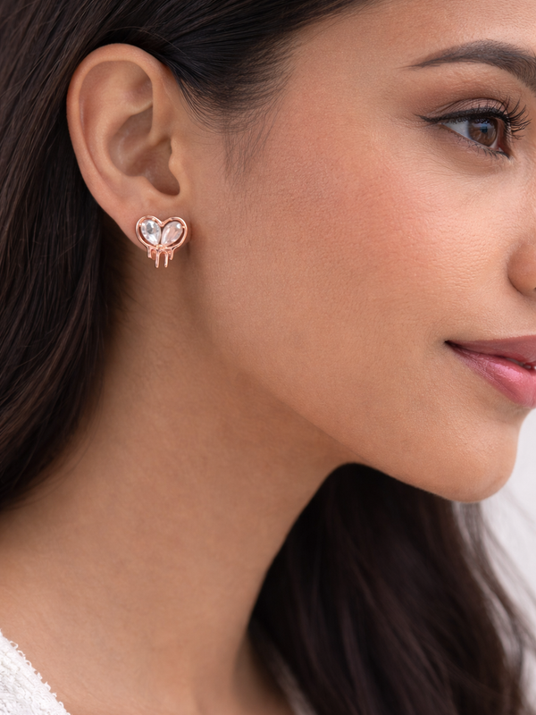 Melted Heart Earrings | 925 Sterling Silver