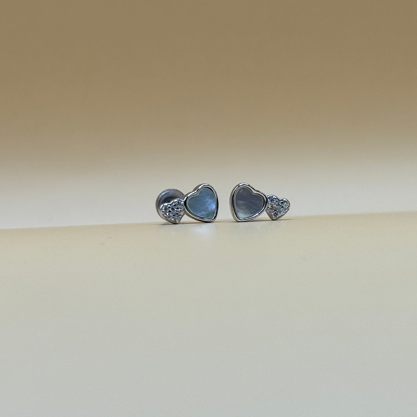 Linked Hearts Studs Earrings