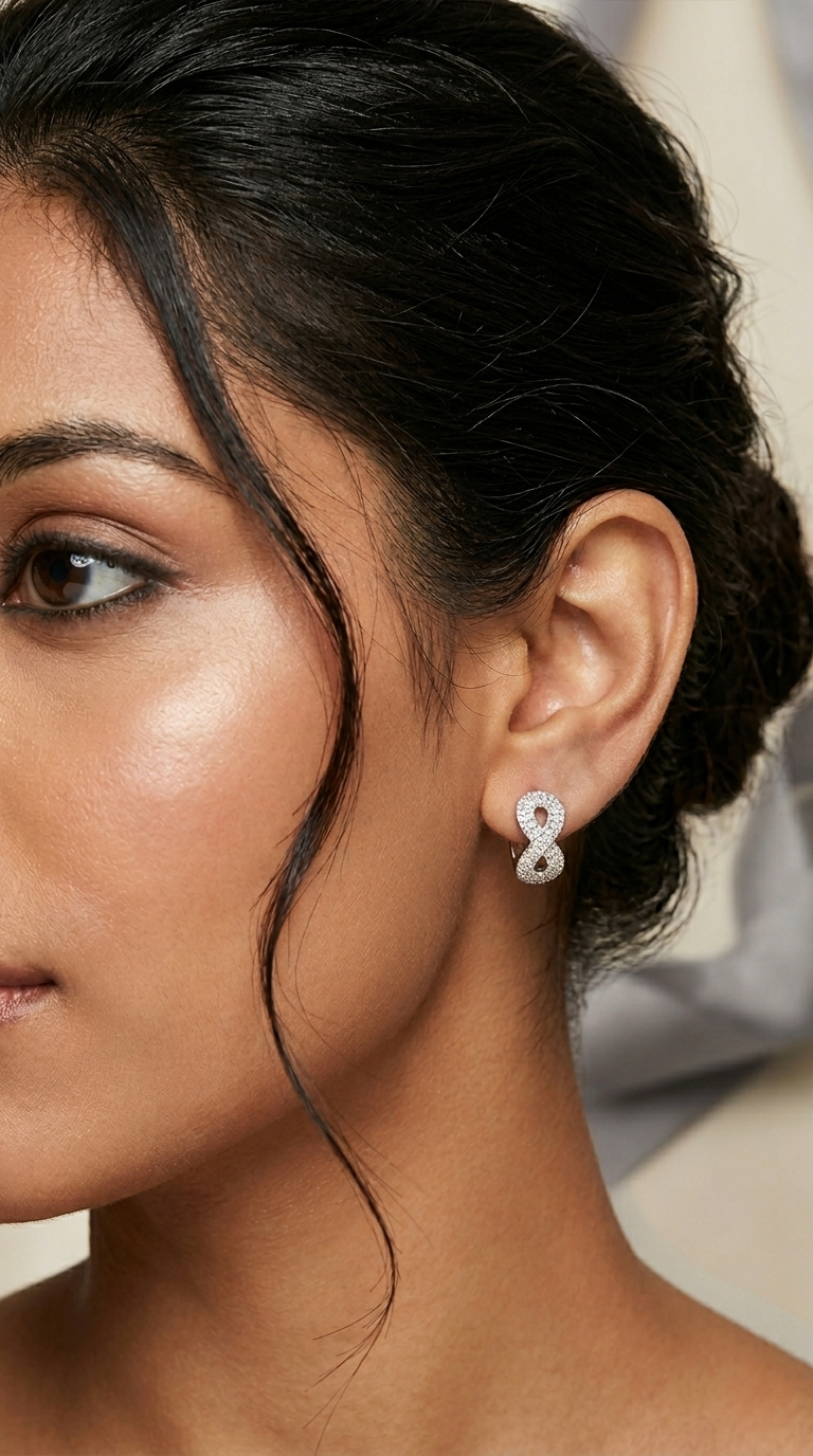 Éternelle Spark Huggie Hoops | 925 Sterling Silver