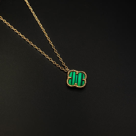 Emerald Clover Necklace