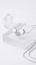 Hexelle Prism Necklace | 925 Sterling Silver