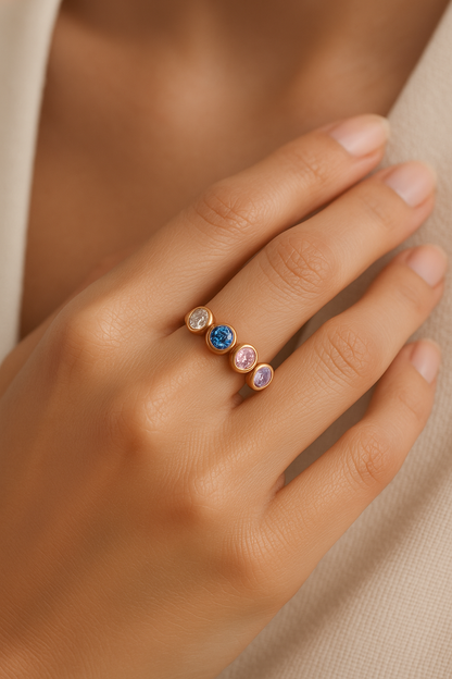 Spectrum Glow Ring - Sterling Silver