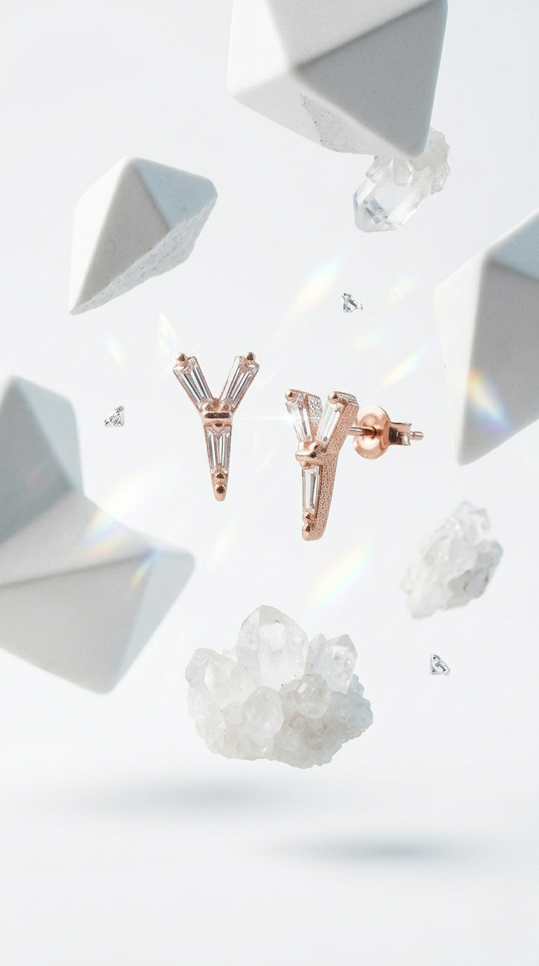 Vertex Stud Earrings | 925 Sterling Silver