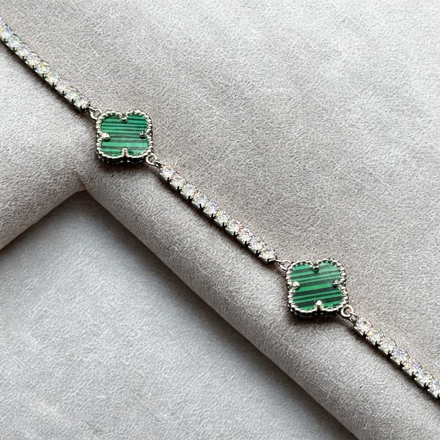 Emerald Clover Bracelet