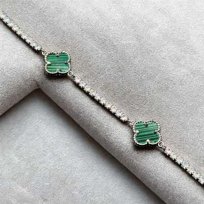 Emerald Clover Bracelet