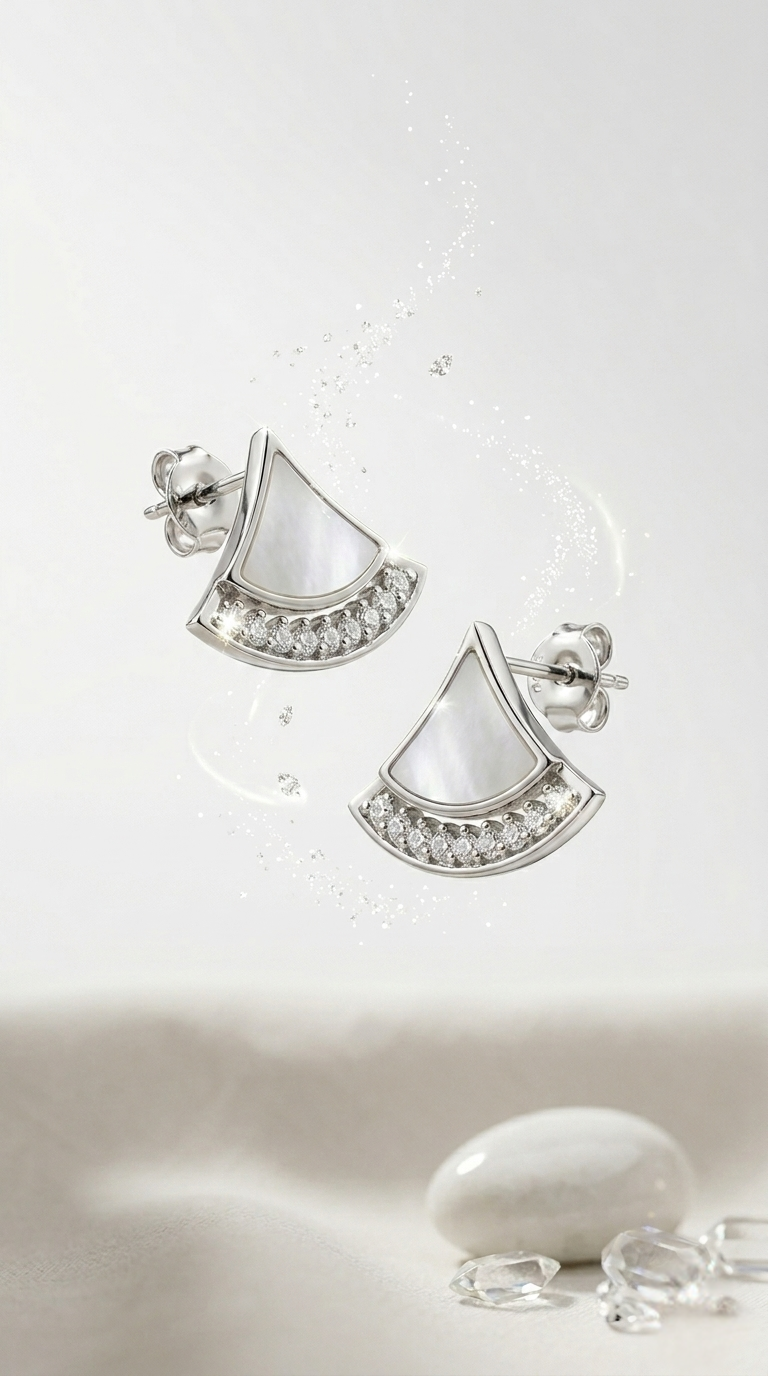 Lunor Arc Studs | 925 Sterling Silver