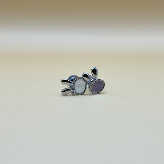 Hopping Hare Stud Earrings
