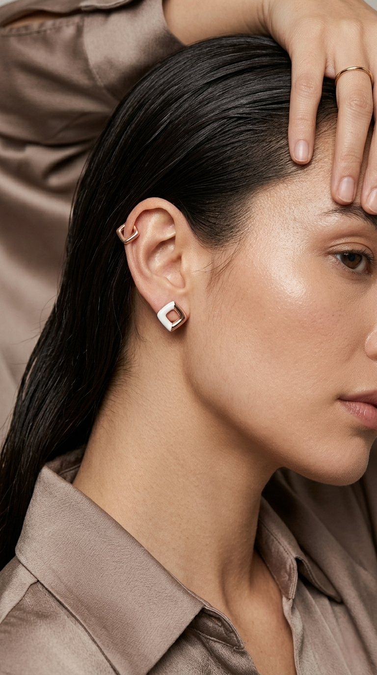 Kairo Frame Studs | 925 Sterling Silver
