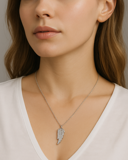 Aurelia Wing Necklace Sterling Silver