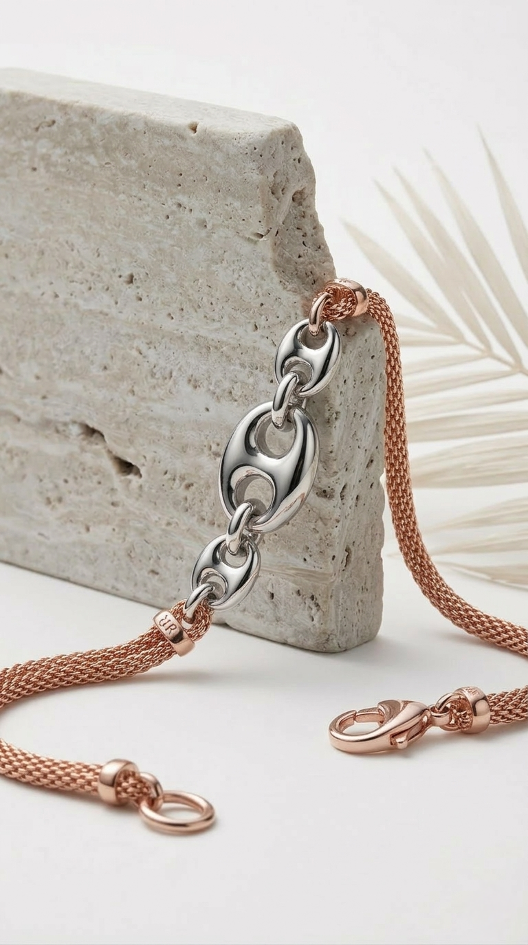 Axis Link Bracelet | 925 Sterling Silver