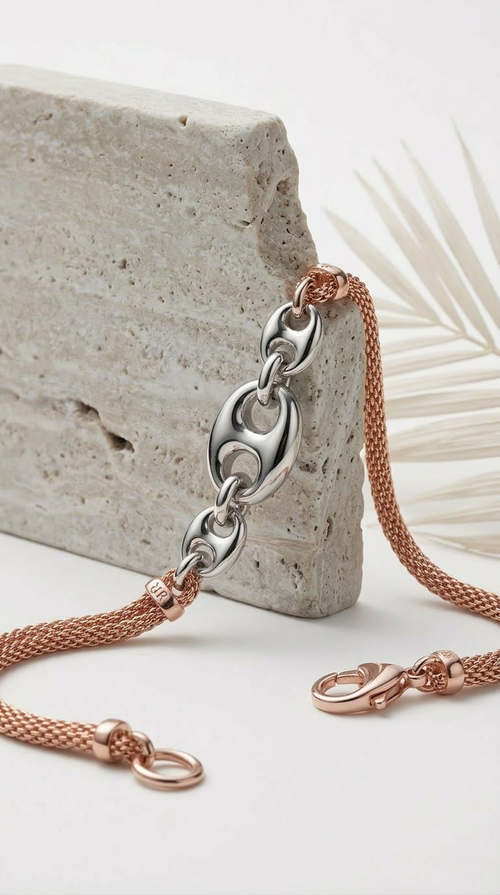 Axis Link Bracelet | 925 Sterling Silver