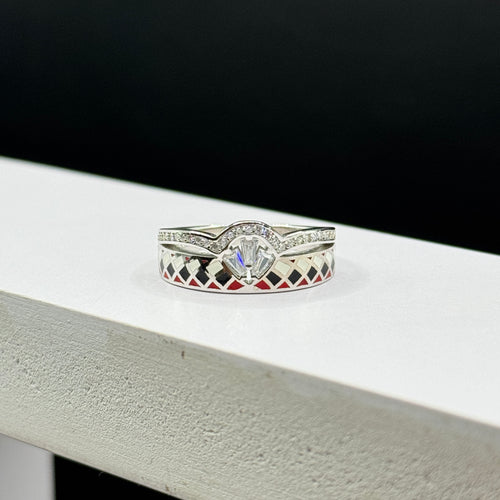 Enamel Embrace Ring