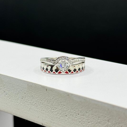 Enamel Embrace Ring