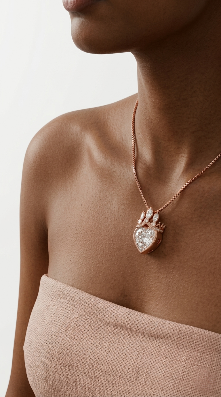 Regina Heart Pendant | 925 Sterling Silver