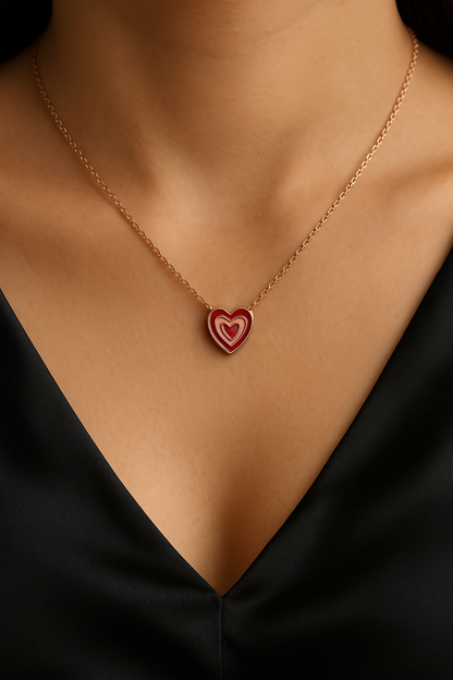 Eterna Heart Sterling Silver Necklace