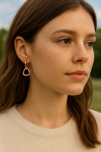 The Link Up Loop Earrings - Demi-Fine