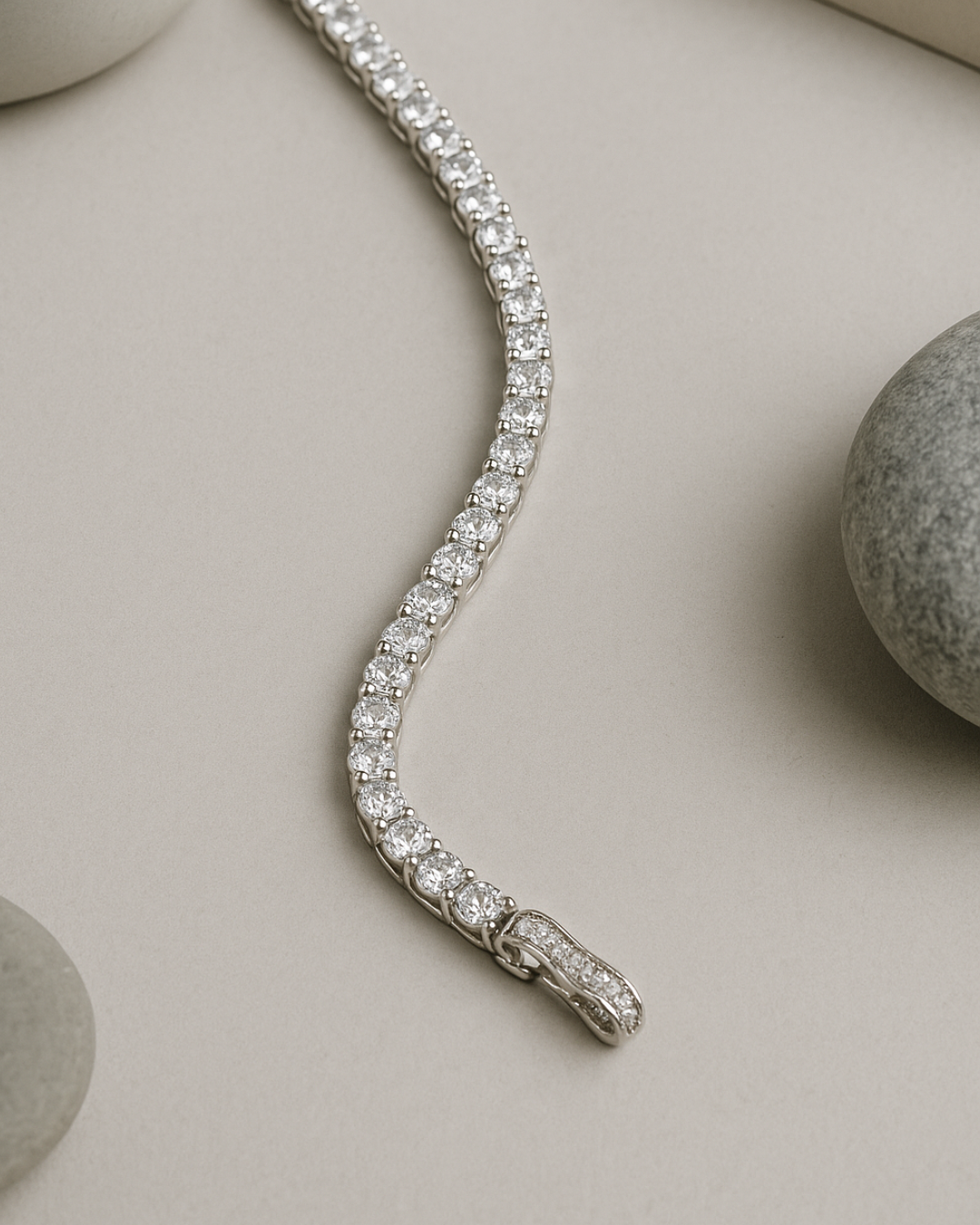 Hexagon Rainbow Tennis Bracelet