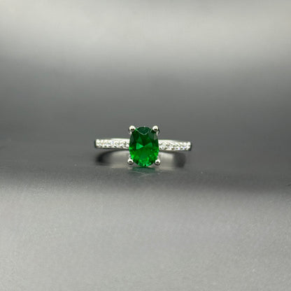 Emerald Cascade Ring